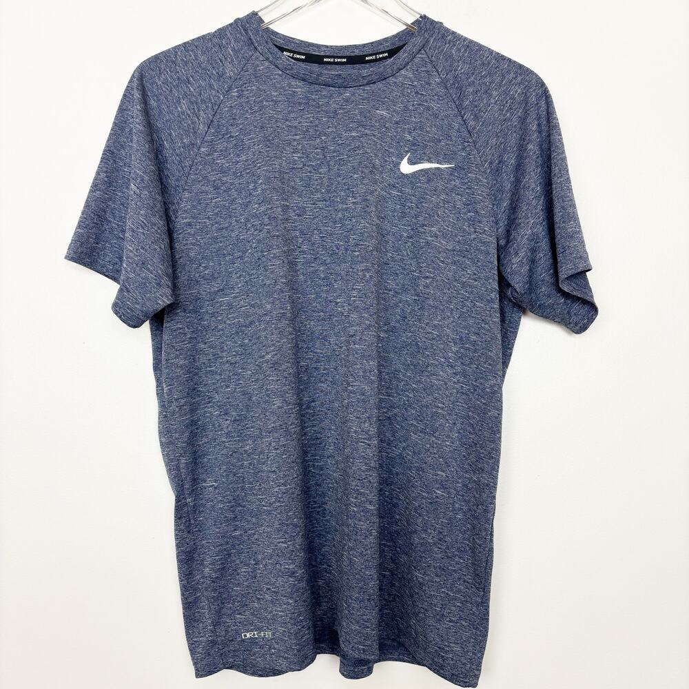 Nike Dri-Fit Men's Blue Swim UPF 40+ Shirt M